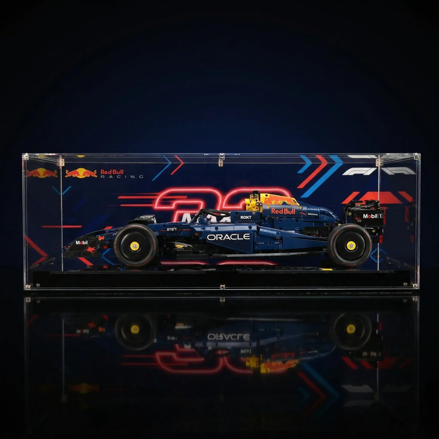 Acrylic Display Case for LEGO® Technic™#42206 Red Bull RB20 F1 Car