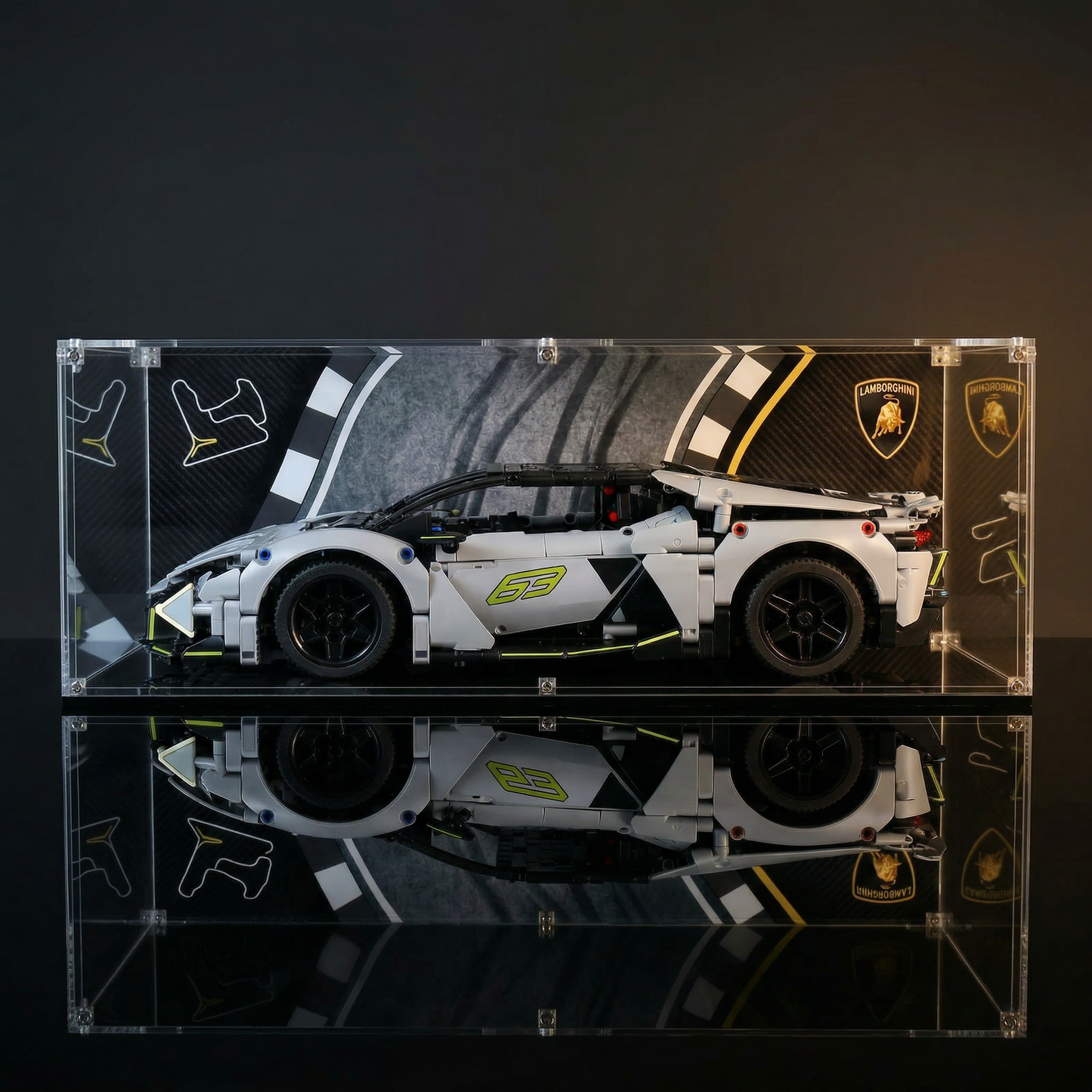 Display Case for LEGO 42214 Lamborghini Revuelto