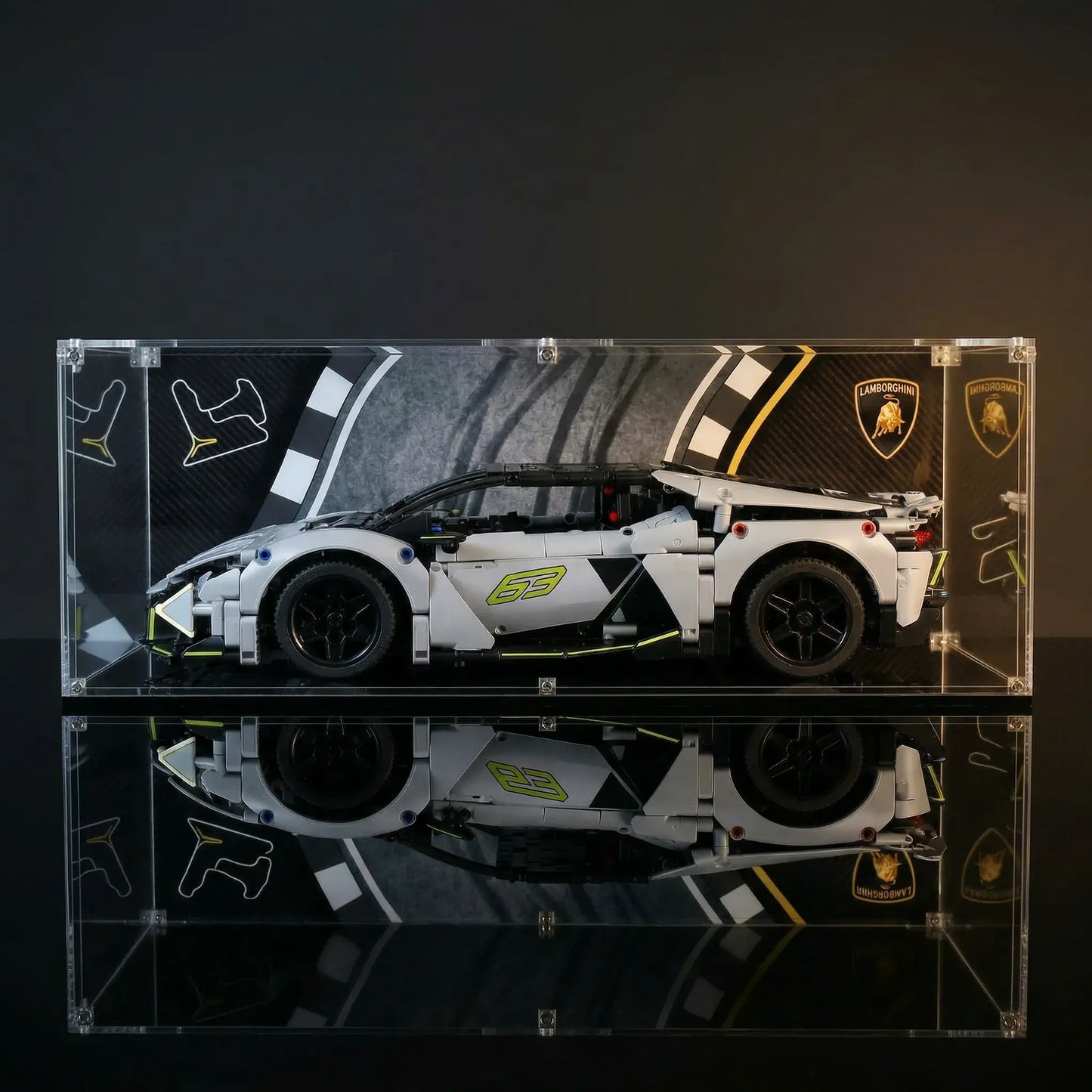 Display Case for LEGO 42214 Lamborghini Revuelto