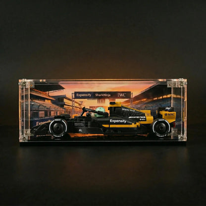 Display Case for LEGO Speed Champions APXGP Team Race Car 77252 - F1® The Movie Edition