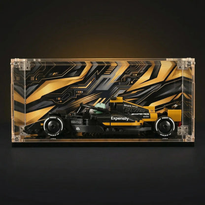 Display Case for LEGO Speed Champions APXGP Team Race Car 77252 - F1® The Movie Edition