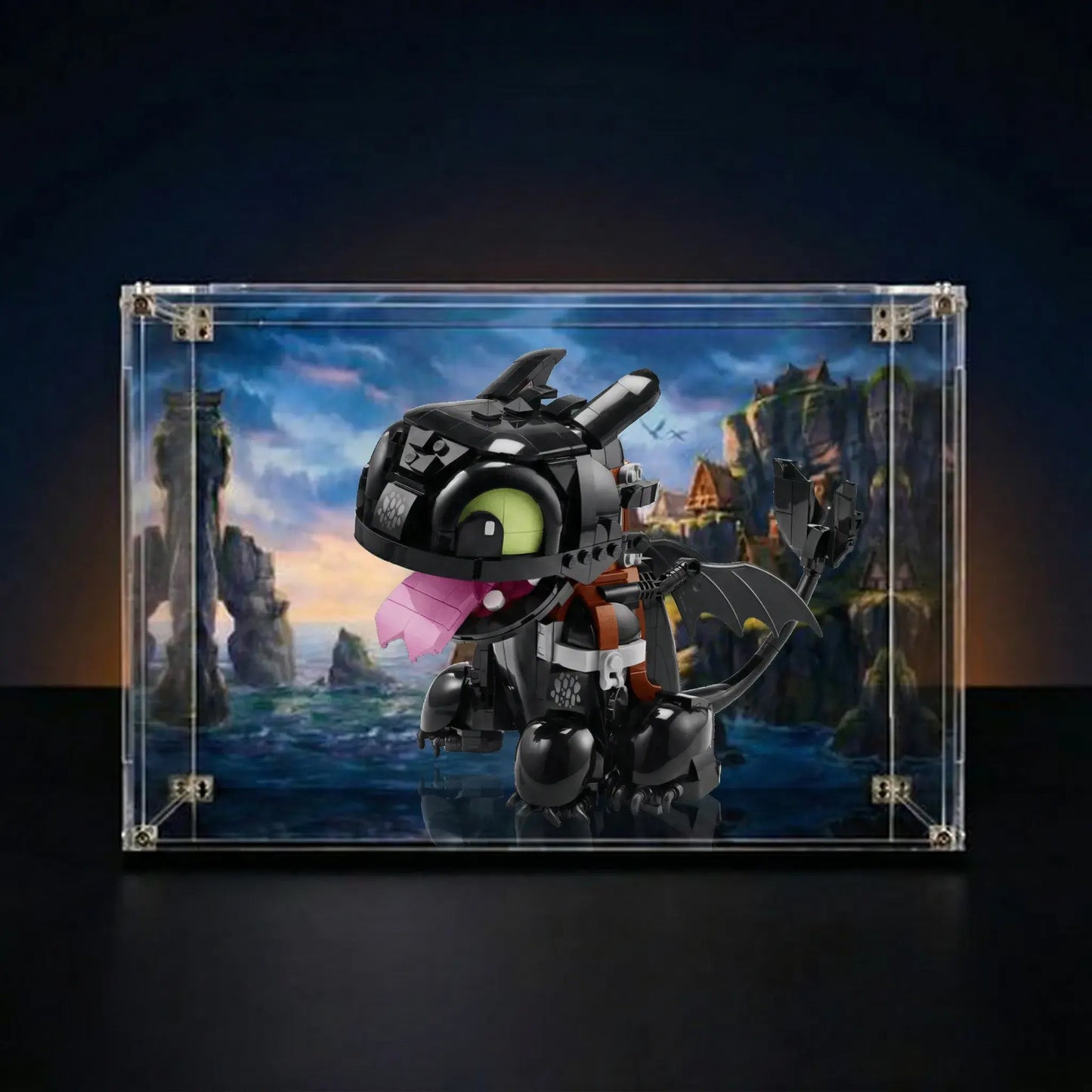 Display Case for LEGO® Icons How to Train Your Dragon: Toothless 10375