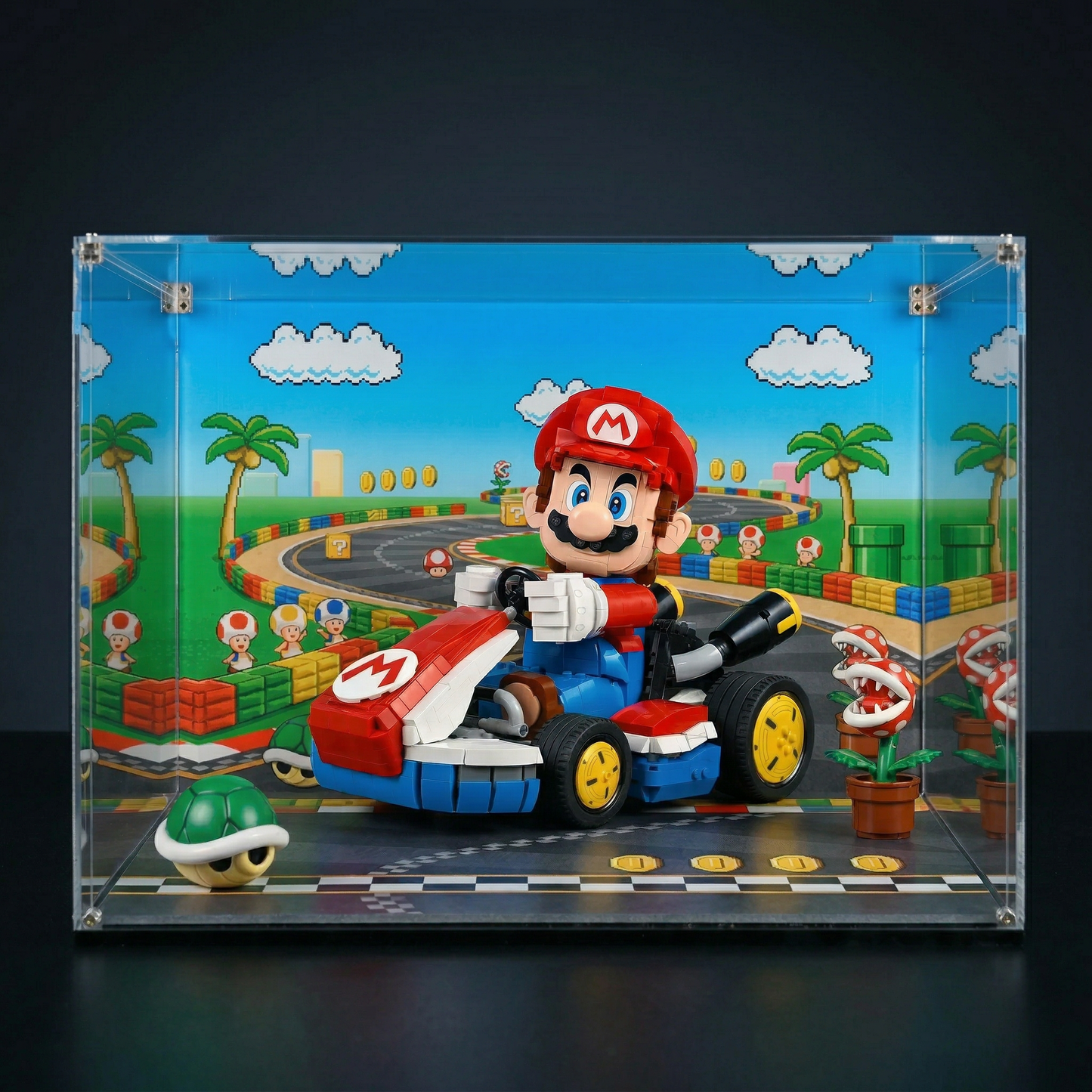 Display Case for LEGO® Mario Kart™ Mario & Standard Kart 72037